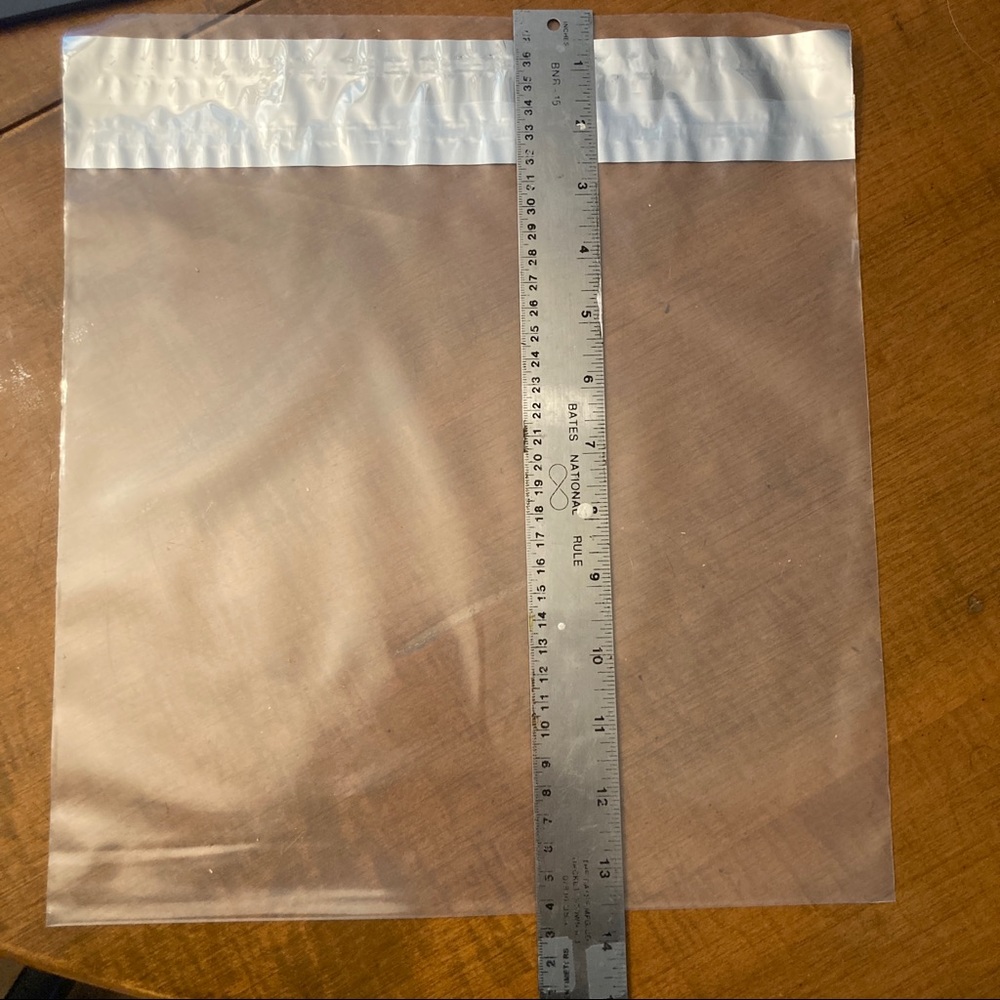 25 Count 12”x12” Clear Poly Bags Self-Seal Adhesive Mailers, Inventory Supplies